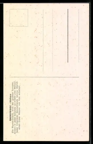 AK Rhumspringe, Blick auf Ruhme-Quelle