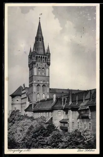 AK Königsberg i. Pr., Blick auf das Schloss