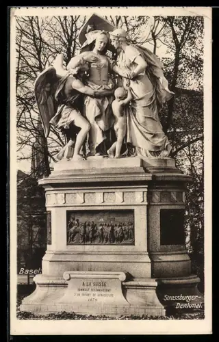AK Basel, Strassburger-Denkmal