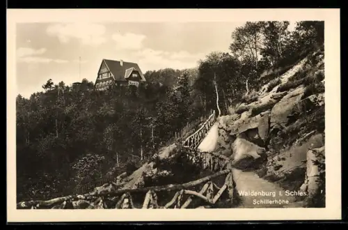 AK Waldenburg, Partie an der Schillerhöhe