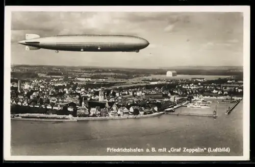 AK Friedrichshafen a. B., LZ 127 Graf Zeppelin
