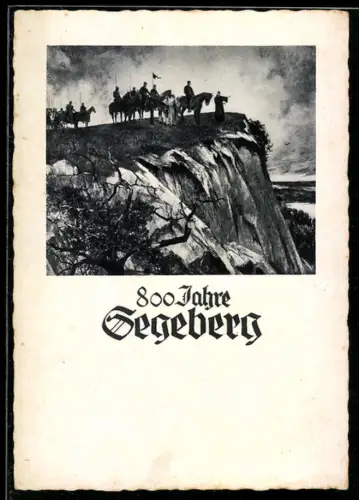 Künstler-AK Segeberg, Festpostkarte zum Stadtjubiläum 1934