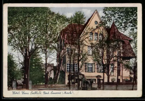 AK Bad Saarow /Mark, Hotel Haus Seeblick