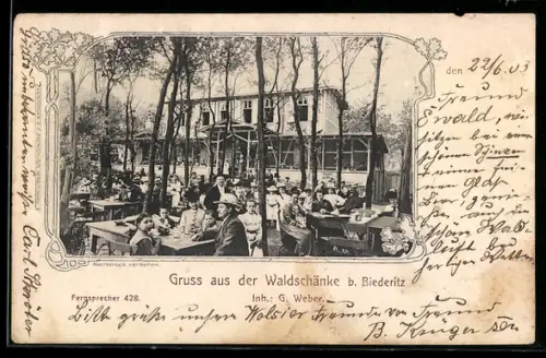 AK Biederitz, Gasthaus Waldschänke