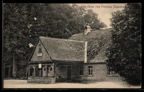 AK Velten, Gasthof Forsthaus Ziegenkrug