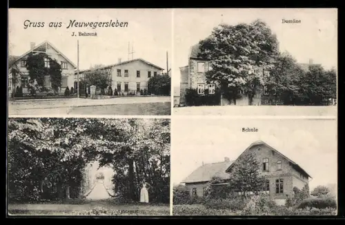 AK Neuwegersleben, J. Behrens, Domäne, Schule
