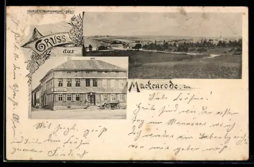 AK Mackenrode, Gasthaus Deutsches Haus, Inh. F. Dempwolff