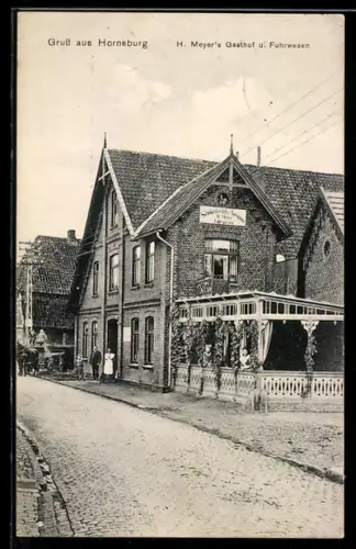 AK Horneburg, H. Meyer`s Gasthof u. Fuhrwesen