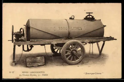 AK Paris, Reklame für Düngemittel von Henri Labourdette