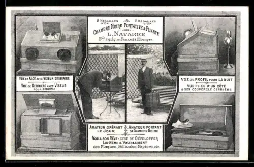 AK Reklame für Fotoapparate von L. Navarre