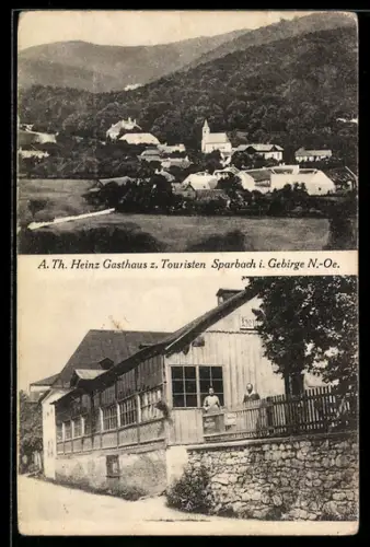 AK Sparbach i. Gebirge, Gasthaus z. Touristen von A. Th. Heinz