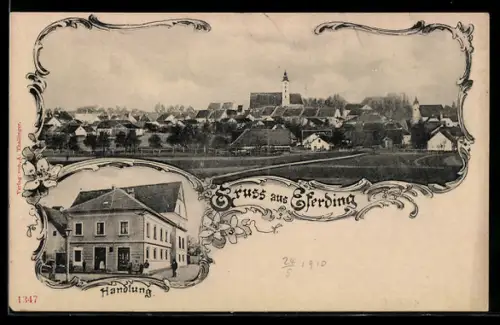 AK Eferding, Handlung und Totalansicht