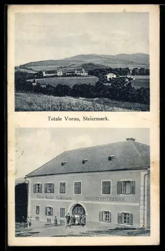 AK Vorau /Steiermark, Gasthof und Fleischhauerei von Josefine Spitzbauer