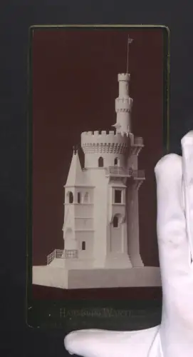 Fotografie Carl Wrabetz, Wien, Tuchlauben 18, Ansicht Wien, Modell der Habsburg-Warte