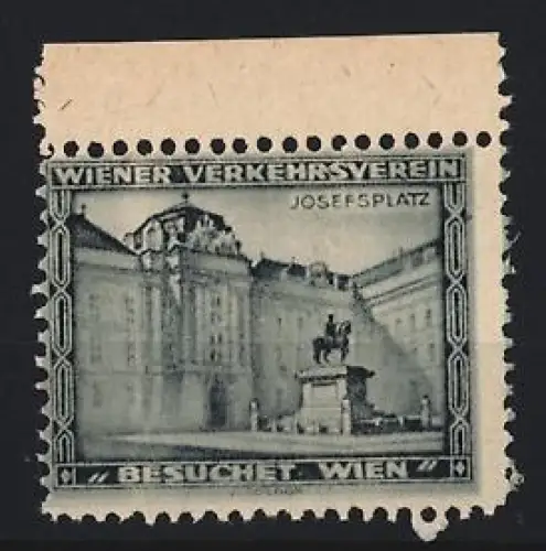 Reklamemarke Wien, Besuchet Wien, Josefsplatz