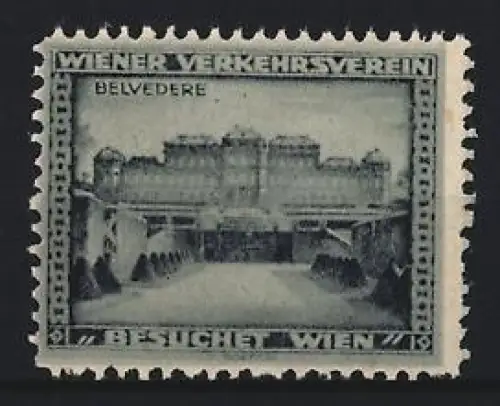 Reklamemarke Wien, Besuchet Wien, Schloss Belvedere