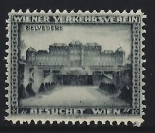 Reklamemarke Wien, Besuchet Wien, Schloss Belvedere