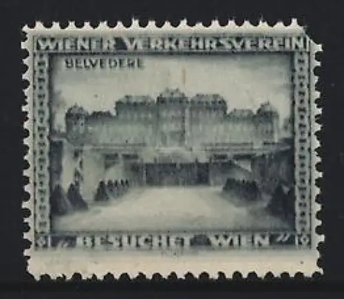 Reklamemarke Wien, Belvedere, Wiener Verkehrsverein