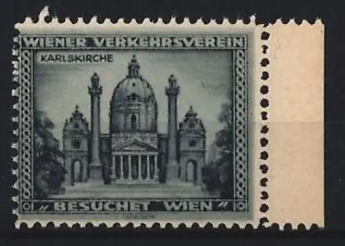 Reklamemarke Wien, Wiener Verkehrsverein, Karlskirche