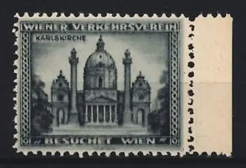 Reklamemarke Wien, Besucht Wien, Karlskirche