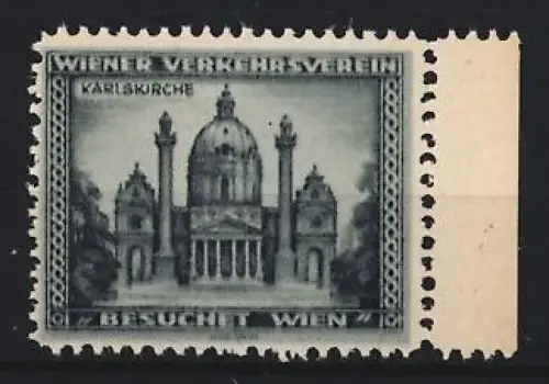 Reklamemarke Wien, Besucht Wien, Karlskirche