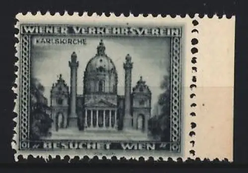 Reklamemarke Wien, Besuchet Wien, Karlskirche