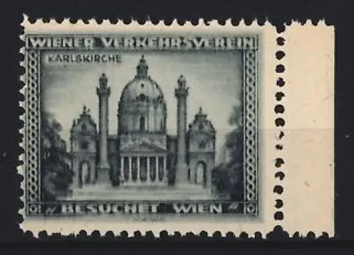 Reklamemarke Wien, Besuchet Wien, Karlskirche