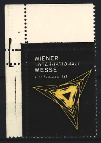 Reklamemarke Wien, Wiener Internationale Messe 1962, Dreieckssymbol
