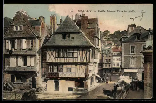 AK Morlaix, Vieilles Maisons Place des Halles