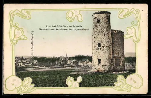 AK Sarcelles, La Tourelle, Rendez-vous de chasse de Hugues-Capet
