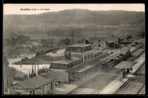 AK Souillac /Lot, La Gare