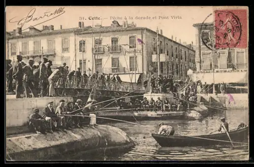 AK Cette, Pêche à la dorade et Pont Virla