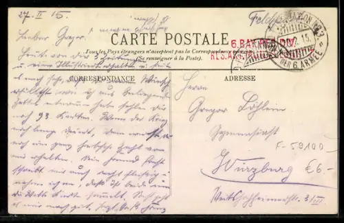 AK Roubaix, La Rue de la Gare