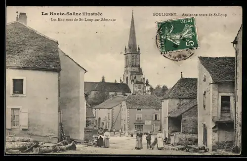 AK Bouligney /Haute-Saône, Ancienne route de St-Loup