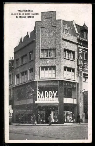 AK Valenciennes, Un coin de la Place d`Armes, La Maison Barry
