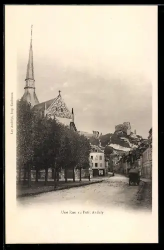 AK Les Andelys, Petit Andely, Une Rue