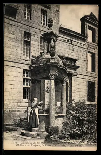 AK Saint-Pol-de-Leon /Finistère, Château de Kerjean, le Puits
