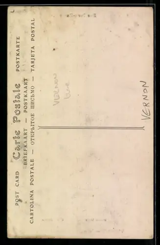 AK Vernon, Inondations 1910, Rue Porte-Hachette