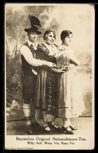 AK Bayrisches Original Nationaltänzer-Trio