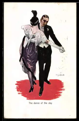 AK The dance of to day, tanzendes Paar