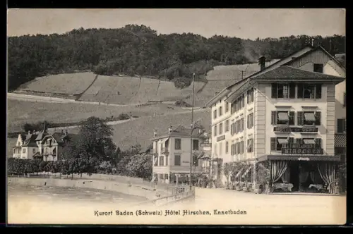 AK Baden, Hotel Hirschen Ennetbaden