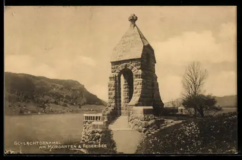 AK Unterägeri, Schlachtdenkmal am Morgarten & Ägerisee
