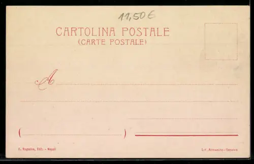 Lithographie Capri, Grande Marina