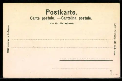 Lithographie Basel, Ortsansicht am Rhein