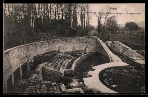 AK Augst, Blick auf römische Theater-Ruinen