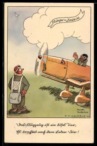 AK Flieger-Latein, Das Flugzeug ist ein böses Tier...