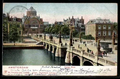 AK Amsterdam, Hooge Sluis, Pferdekutsche