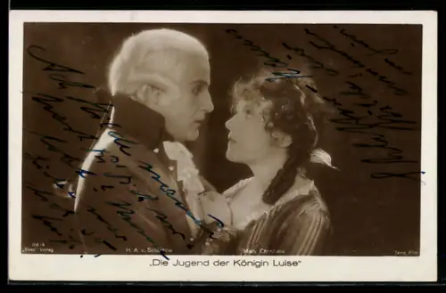 AK Die Jugend der Königin Luise, Filmszene mit Mady Christians und von Schlettow