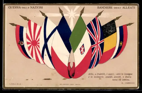 AK Guerra delle Nazioni, Flaggen der Alliierten