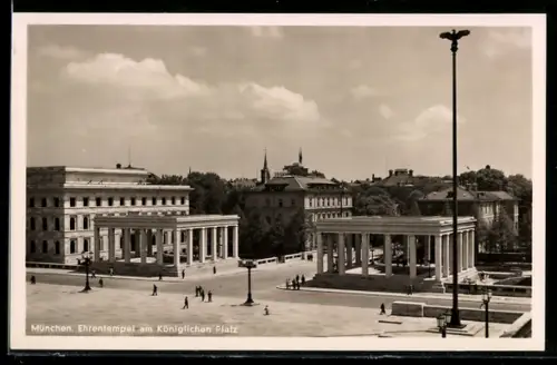AK München, Ehrentempel am Königl. Platz